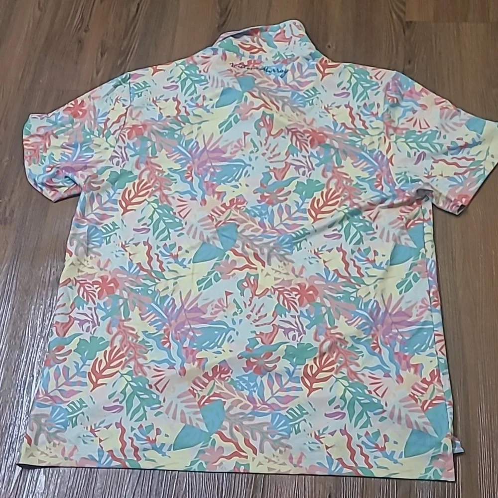Colorful Tropical Print Men's Short Sleeve Shirt for‎ men zise XL